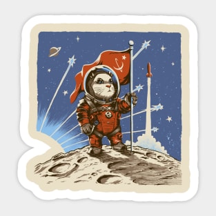 Cosmonaut Space Hamster Sticker